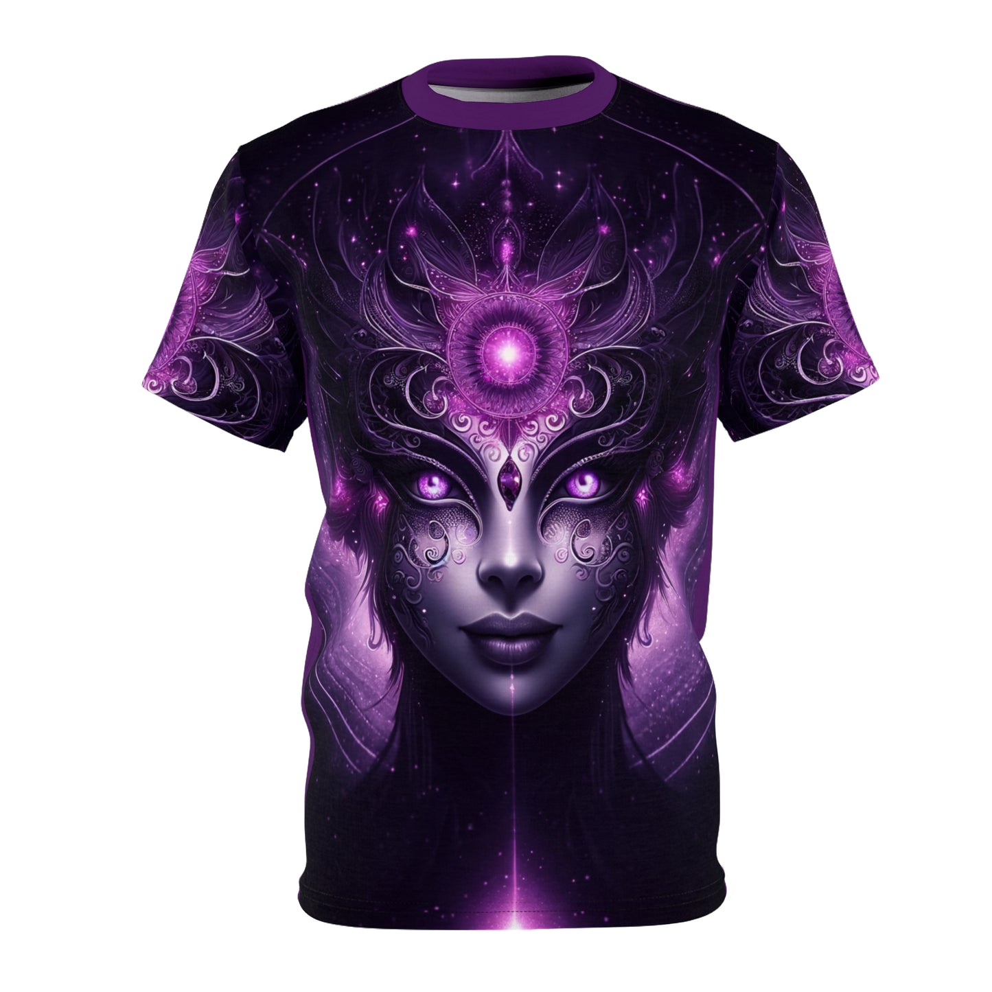 Crown Chakra Illumination: Purple - Unisex Soft-Style T-Shirt