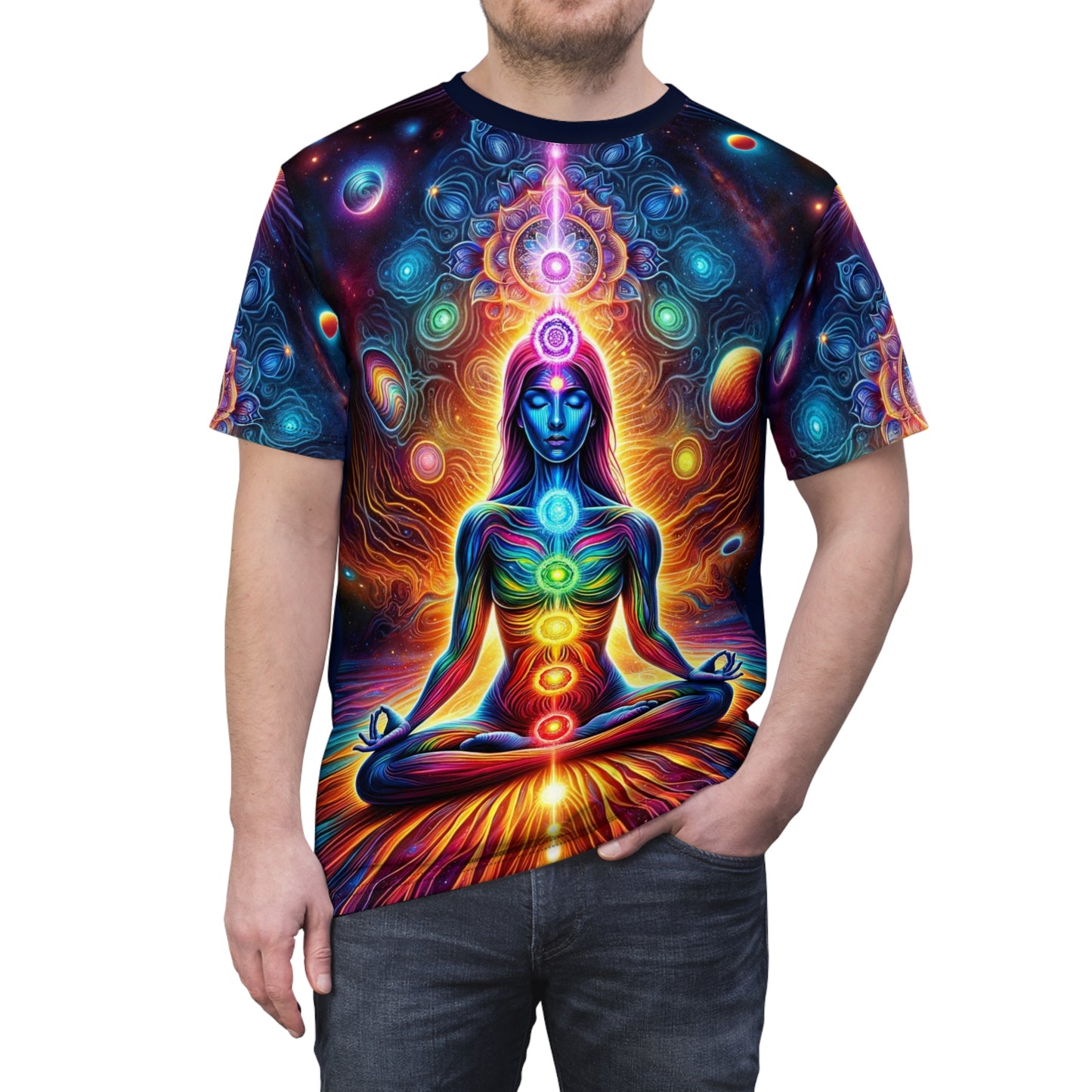 Cosmic Chakra Harmony no.1: Unisex Soft-Style T-Shirt