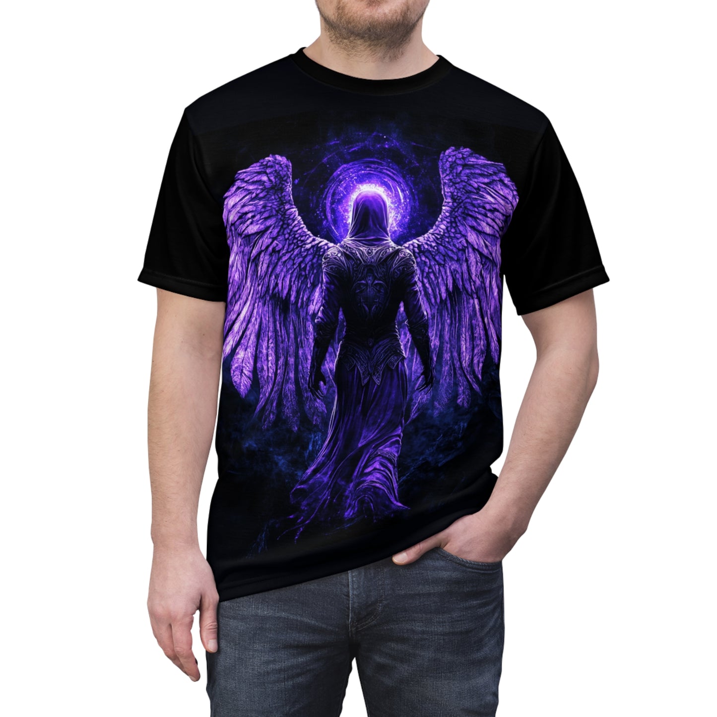 Purple Celestial Guardian no.2: Unisex Soft-Style T-Shirt