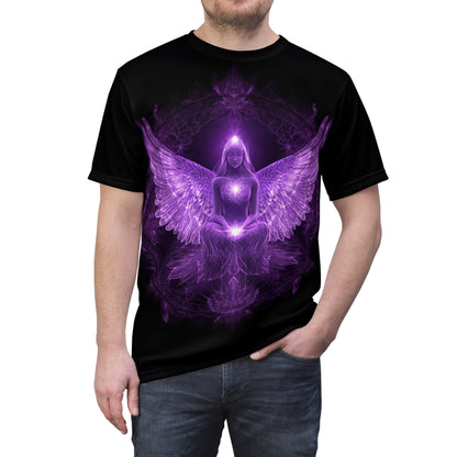 Purple Celestial Guardian no.5: Unisex Soft-Style T-Shirt