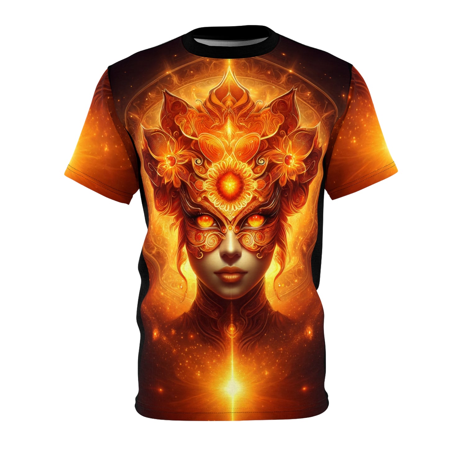 Sacral Chakra Serenity: Black - Unisex Soft-Style T-Shirt