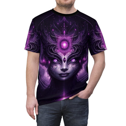 Crown Chakra Illumination: black - Unisex Soft-Style T-Shirt