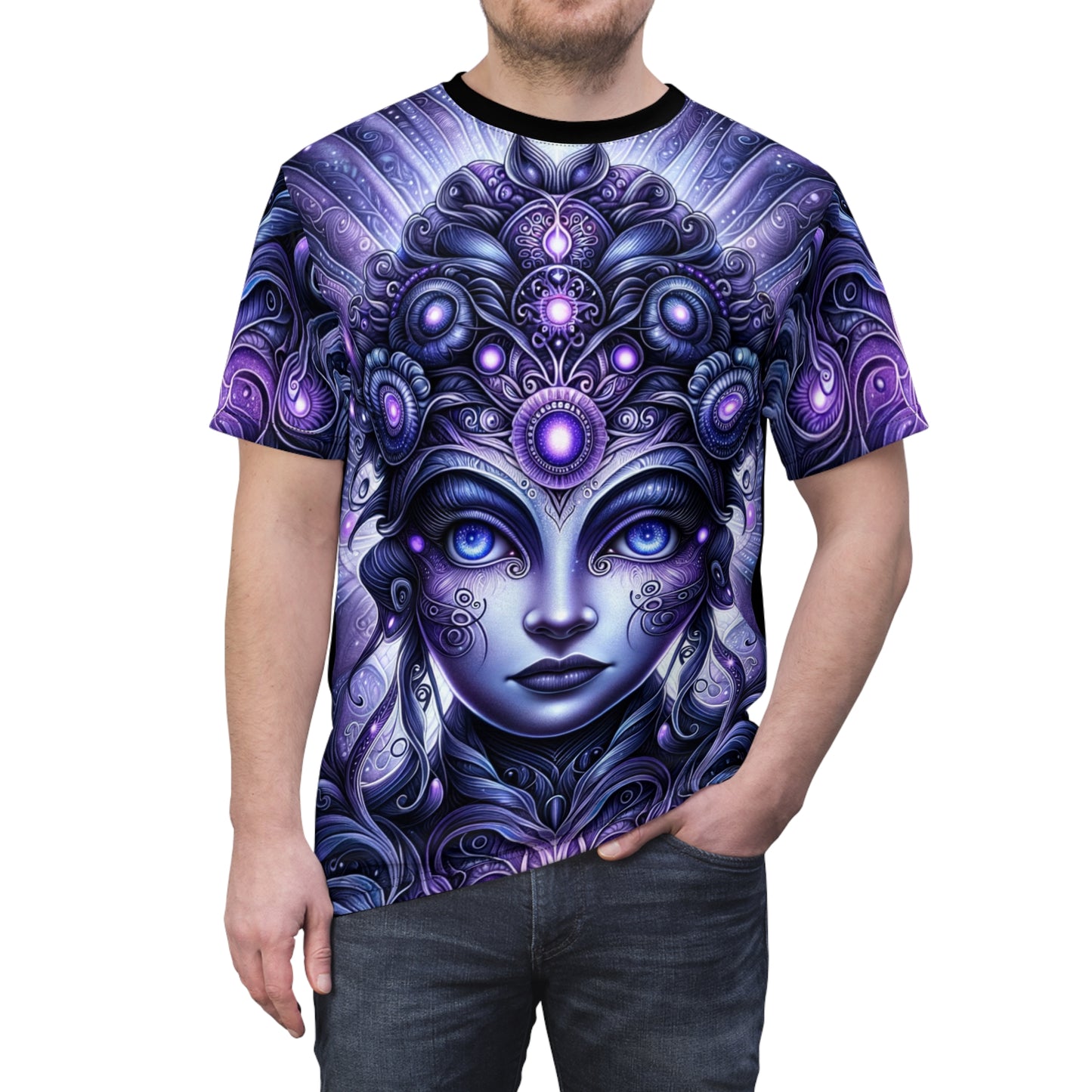 Third Eye Chakra Vision: Black - Unisex Soft-Style T-Shirt