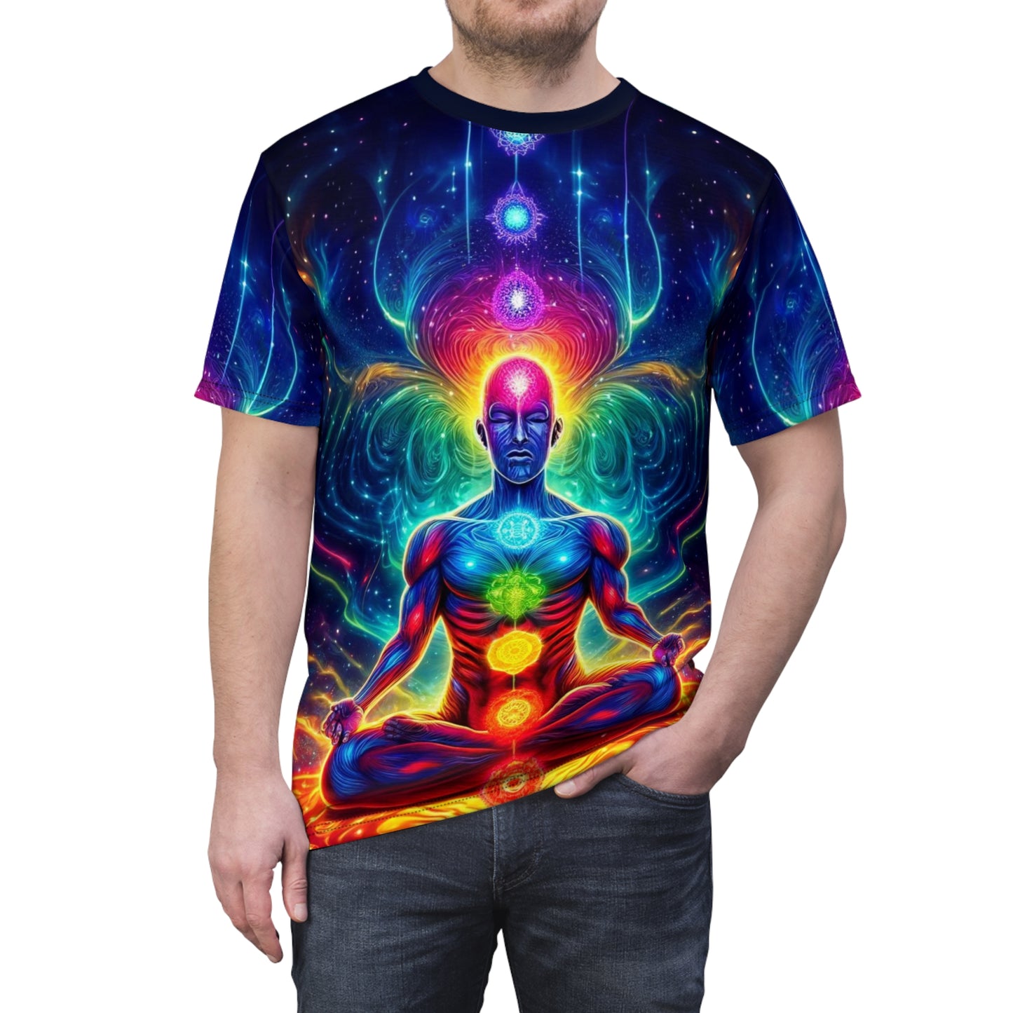 Cosmic Chakra Harmony no.3: Unisex Soft-Style T-Shirt