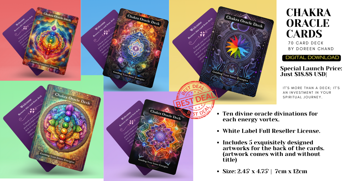 Chakra Oracle Cards - INSTANT DOWNLOAD