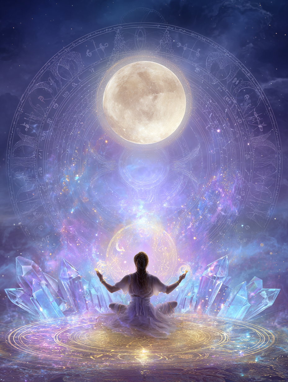 Lunar &amp; Crystal Key